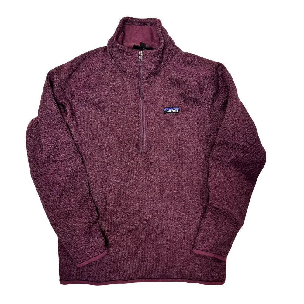 Patagonia Better Sweater 1/4 Zip Pullover Fleece Purple Women L